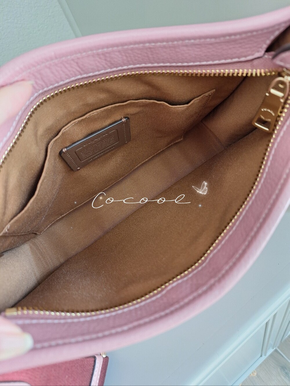 New! RARE Dempsey File Bag In Signature Jacquard With Stripe And Coach Patch - Picture 7 of 11